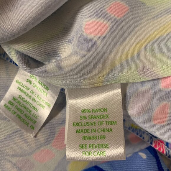 NWT Lilly Pulitzer Carlotta Blue Peri Pinch Pinch 6 Women's Stretch Shift Dress - Picture 5 of 16